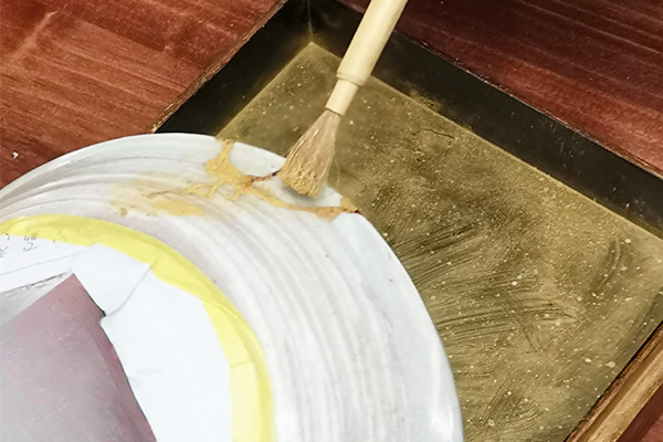 Finished kintsugi piece